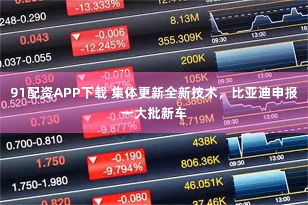 91配资APP下载 集体更新全新技术，比亚迪申报一大批新车