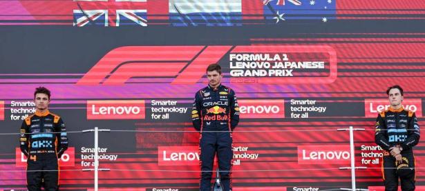 F1日本大奖赛：维斯塔潘夺冠，周冠宇位列十三